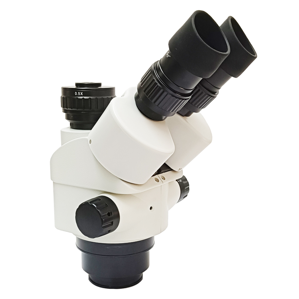 Trinocular Stereo Microscope 7X-45X - Профессиональная пластиковая тринокулярная микроскопная головка 7X-45X