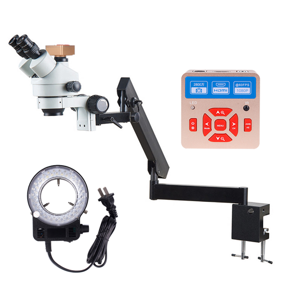 Trinocular Stereo Microscope 7X-45X - Гибкий кронштейн-фиксатор для микроскопа 7X-45X с