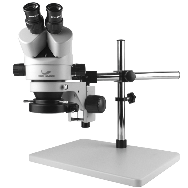 Trinocular Stereo Microscope 7X-45X - Simul-Focal 7X-45X с непрерывным зумом, стерео