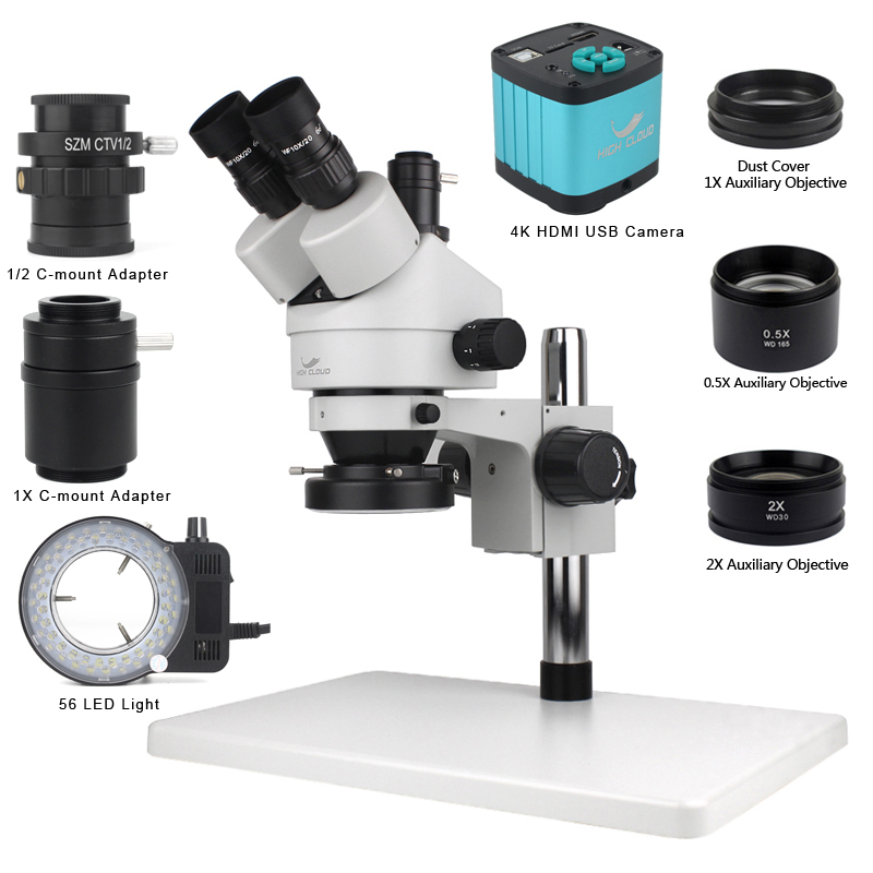 Simul-Focal Industrial Microscope 4K Hdmi - Лаборатория пайки печатных плат телефона, промышленный