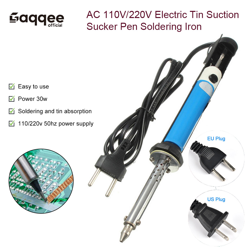 Desoldering Pump Electric Vacuum Station - Электрический паяльник-отсос для удаления припоя (110В/220В,