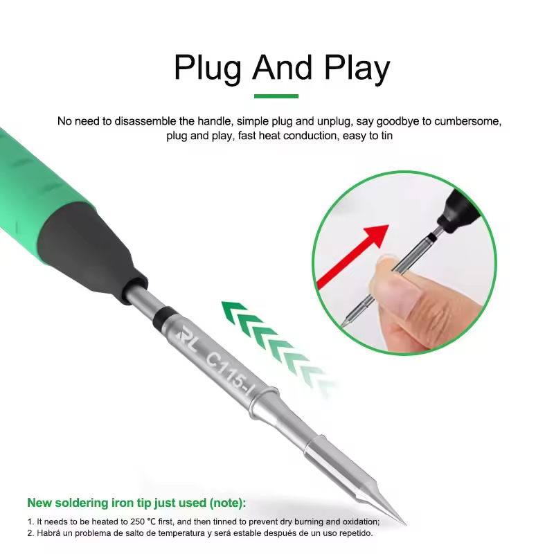 RELIFE C115-K/I/IS Универсальн – обзор и цена C115 Nano Soldering Iron Station