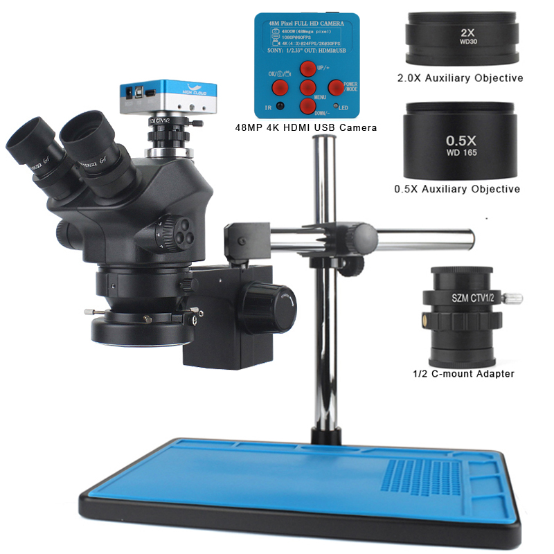 48 МП 4K HDMI USB Видеокамера  – обзор и цена Simul-Focal Industrial Microscope 4K Hdmi