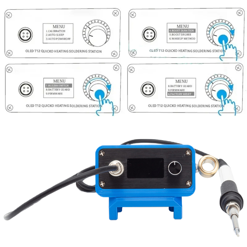 Паяльная станция T12 с паяльни – обзор и цена T12 Soldering Station Oled