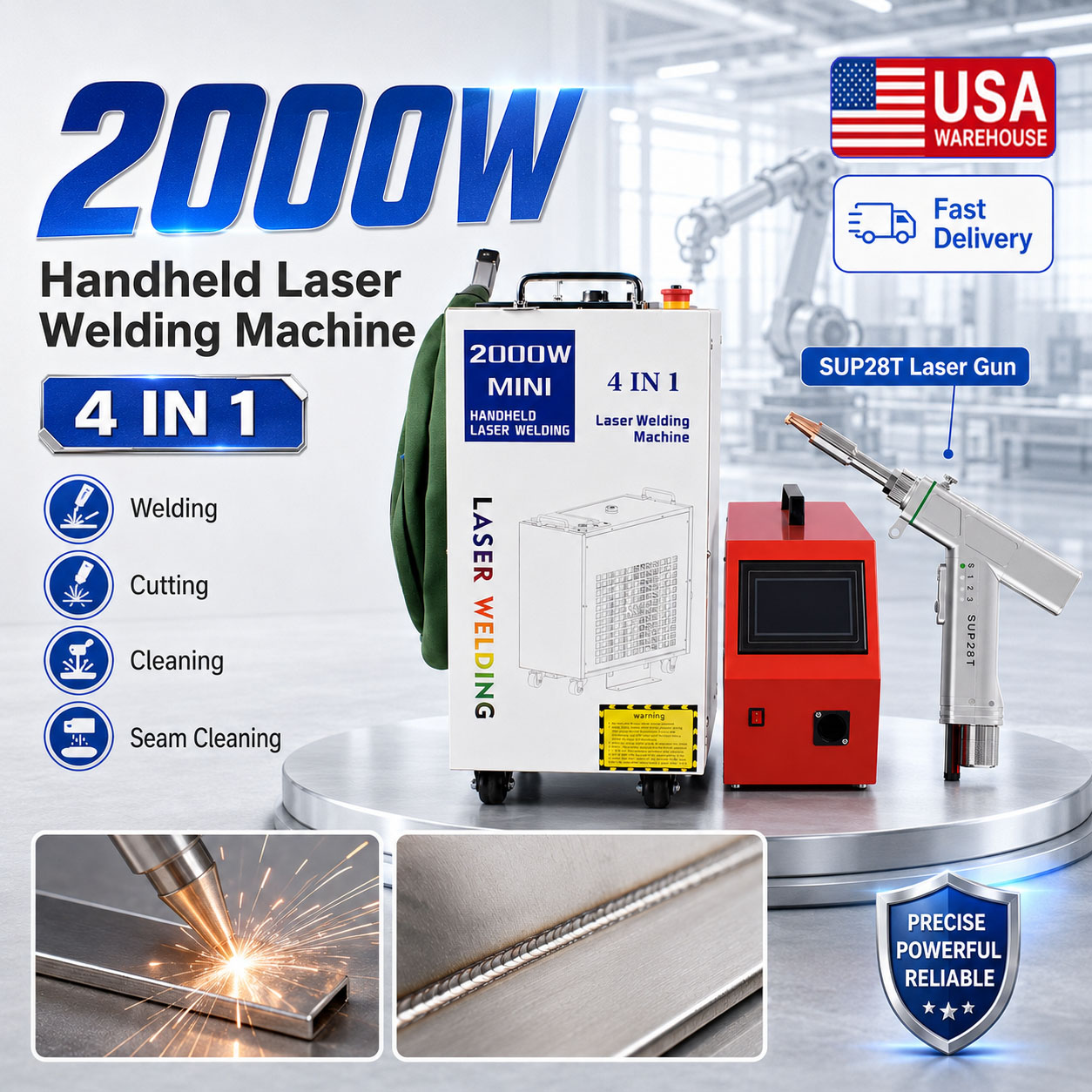 Лазерный сварочный аппарат 4-в – обзор и цена Laser Soldering Machine Handheld