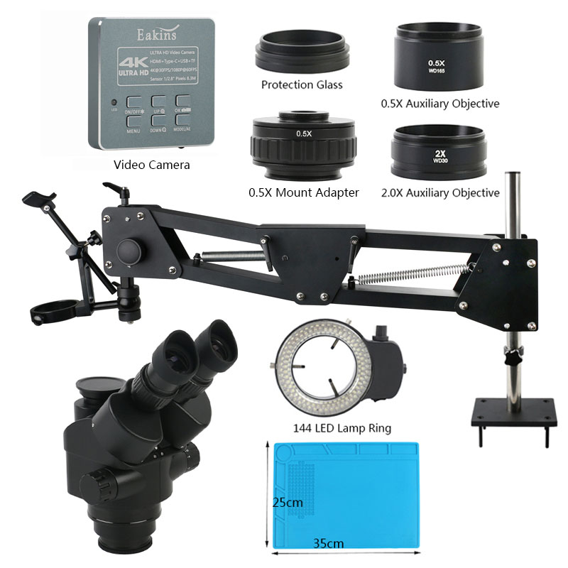 3,5x-90X зум siмультифокальный – обзор и цена Simul-Focal Industrial Microscope 4K Hdmi