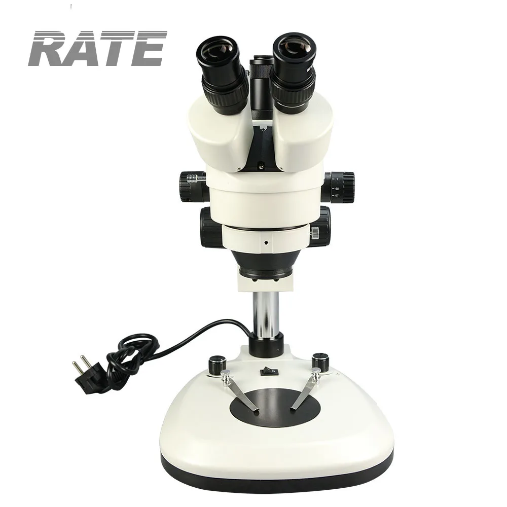 Промышленный тринокулярный опт – обзор и цена Trinocular Stereo Microscope 7X-45X