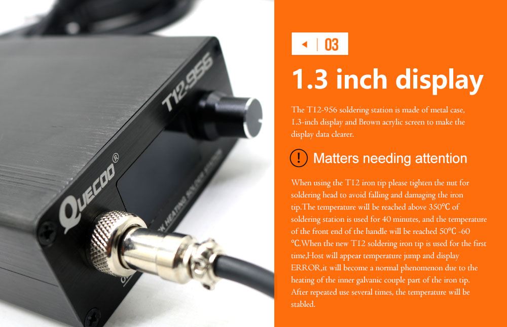 Цифровая паяльная станция QUEC – обзор и цена T12 Soldering Station Oled
